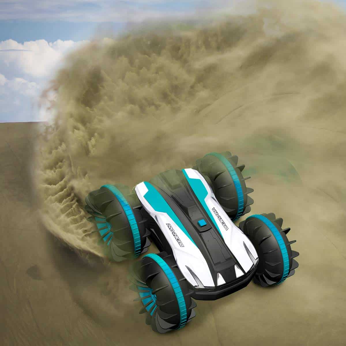 Carro Barco Anfibio Control Remoto para Niños de 6 a 12 - Imagen 8