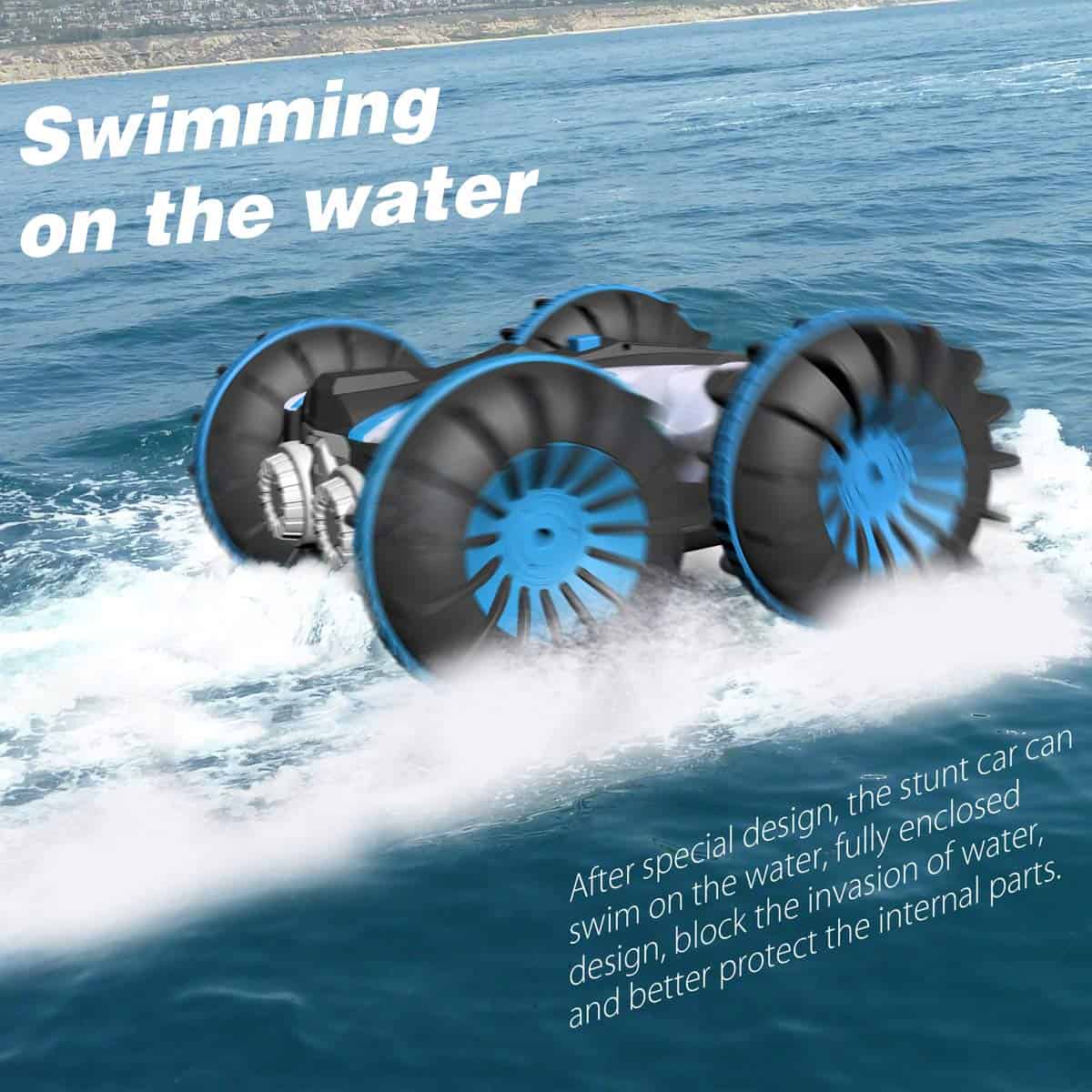 Carro Barco Anfibio Control Remoto para Niños de 6 a 12 - Imagen 3