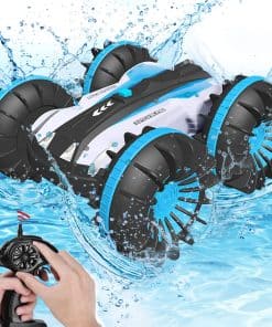 Carro Barco Anfibio Control Remoto para Niños de 6 a 12