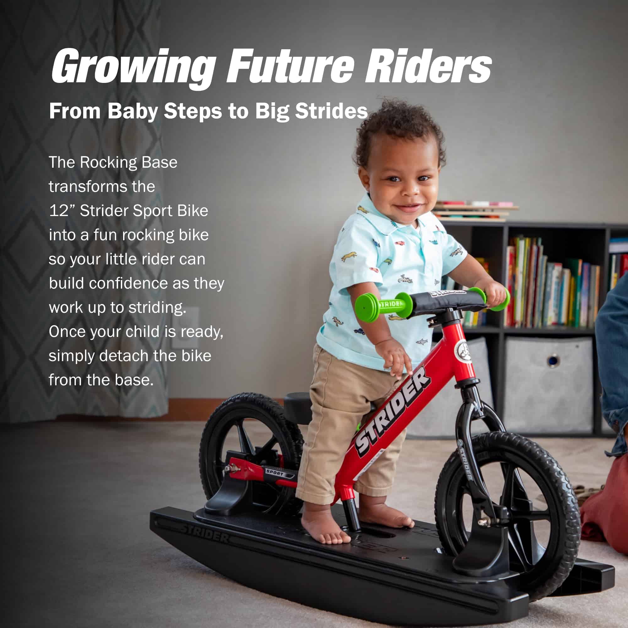 Bicicleta Deportiva Strider 12� (Rojo) + Base Mecedora - - Imagen 3