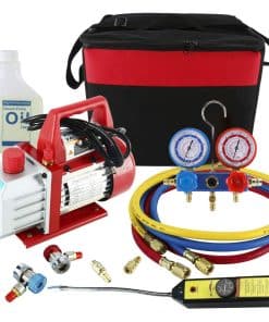 LuckyHigh 110V 4CFM 1/3HP Bomba de Vacío de Paletas