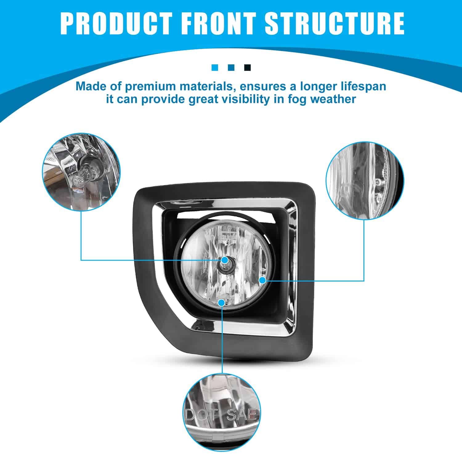 Luces antiniebla CPW compatibles con [2015 2016 2017 2018 - Imagen 4