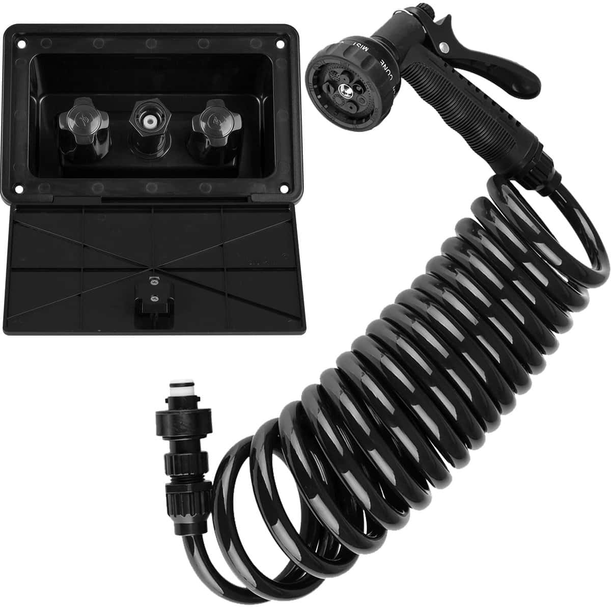 Dura Faucet DF-SA189-BK Kit de Rociador Desmontable de