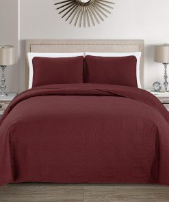 Colcha de Cama Estampada Sólida Mk Collection Oversize