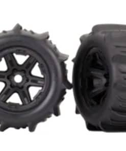 Traxxas 8674 Llantas y Ruedas Ensambladas Pegadas (Negro