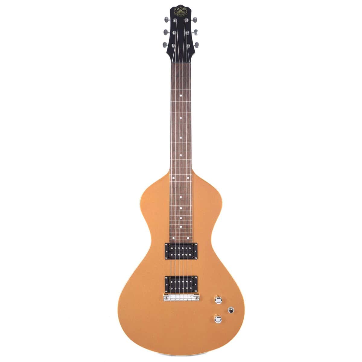 Asher Guitars Electro Hawaiian - Junior Lap Steel Gold Top - Imagen 5