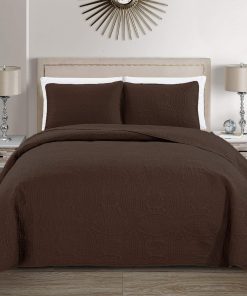 Fancy Collection Conjunto de Colcha y Cubrecamas Acolchado