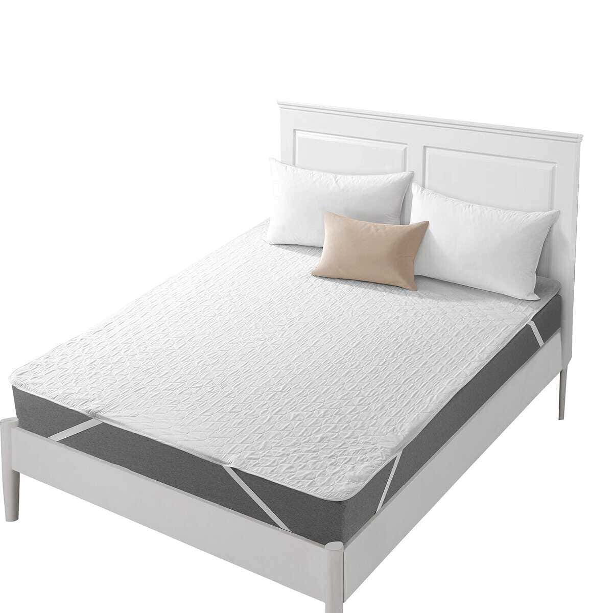 Protector de colchón impermeable acolchado para cama tamaño