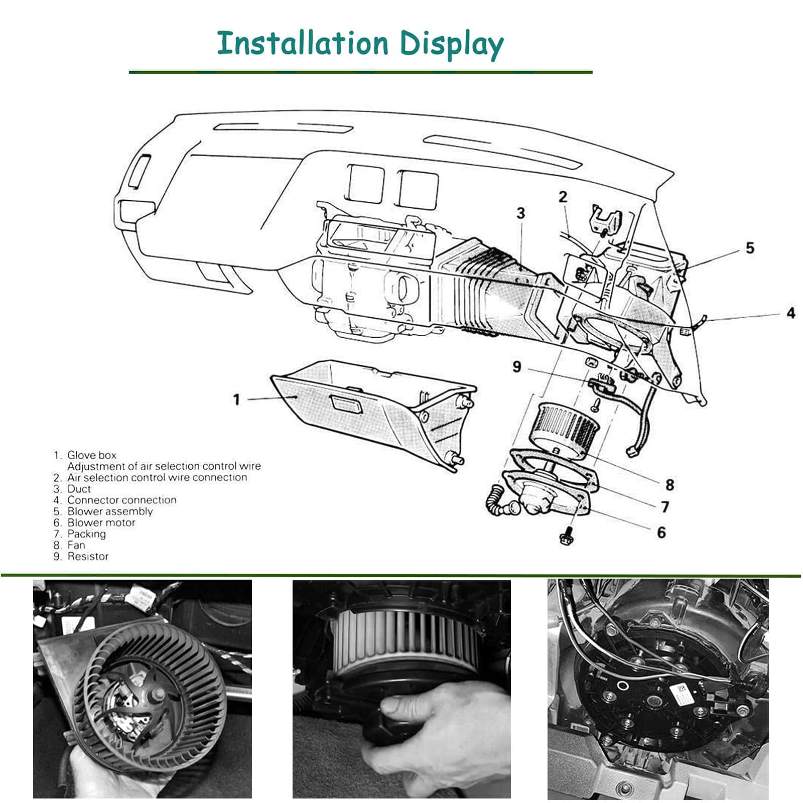 Ensamblaje del Motor del Soplador de Aire Acondicionado - Imagen 4