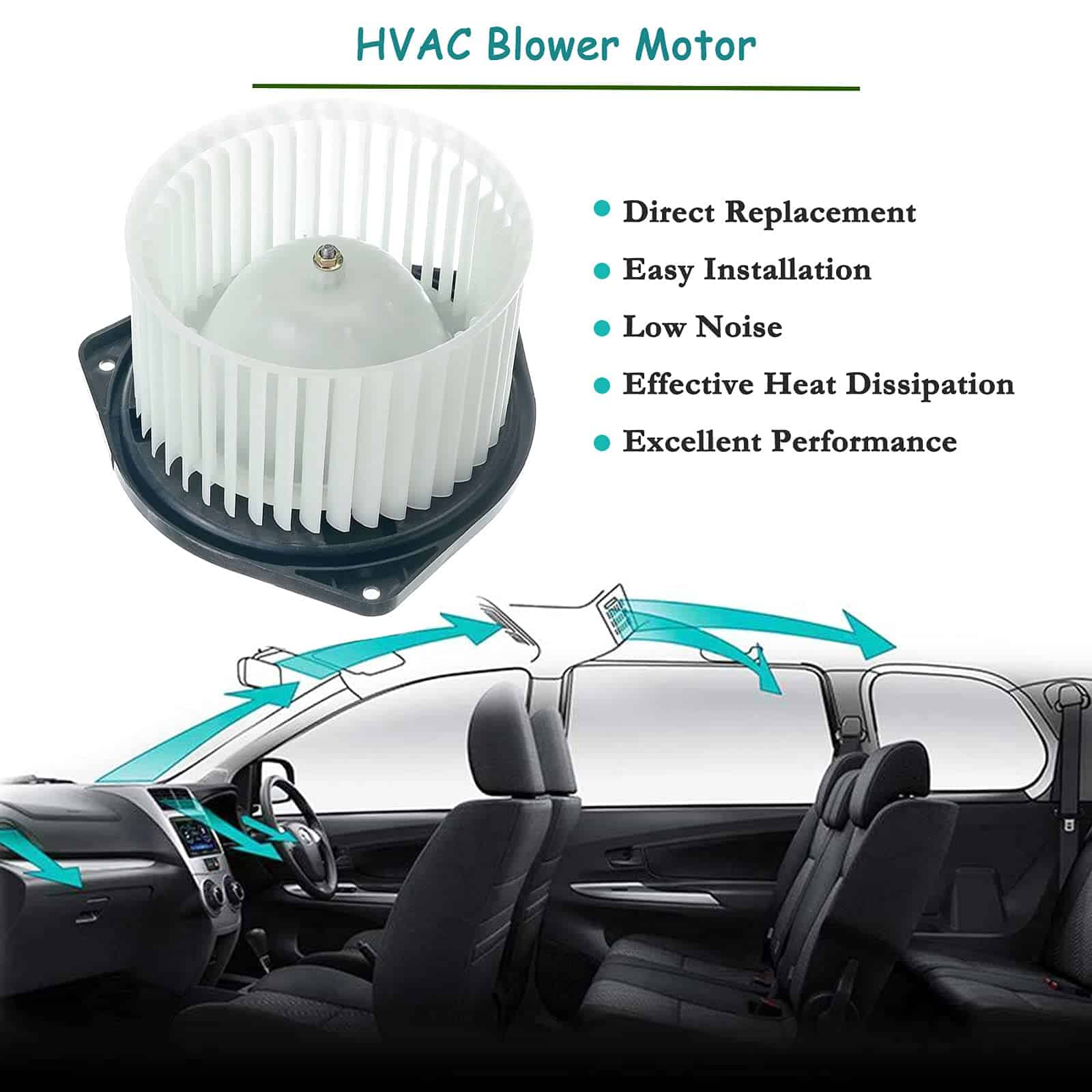 Ensamblaje del motor soplador de A/C para Mitsubishi - Imagen 3