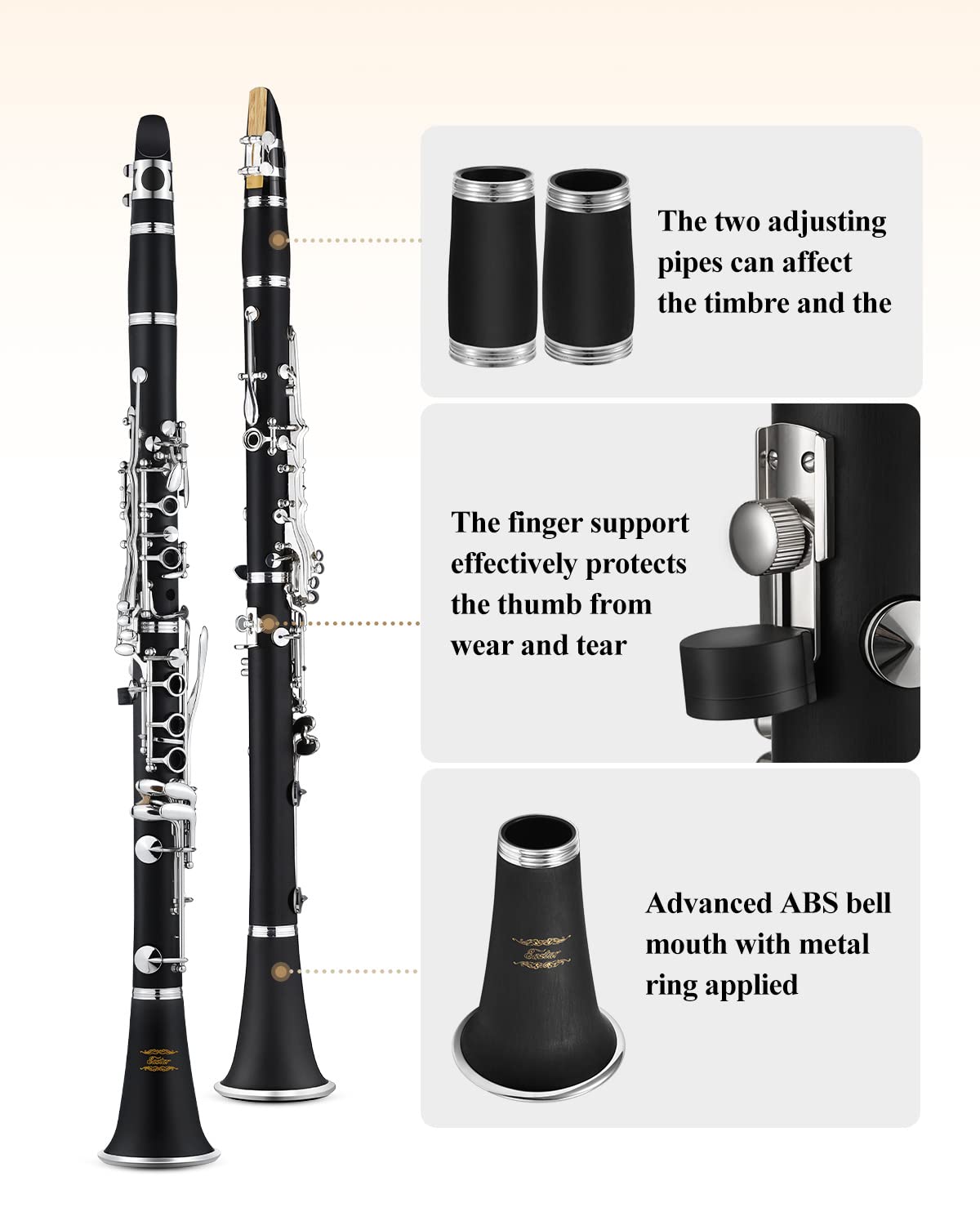 Clarinete en Si bemol Eastar para principiantes, Clarinete - Imagen 5