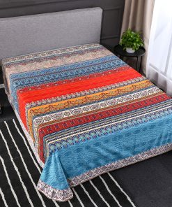 HNNSI Sábana Plana Bohemia Exótica de Rayas, Sábana Plana