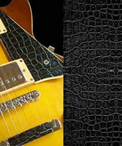 Calcomanía de Piel de Cocodrilo (Negro) de Cuero Sintético