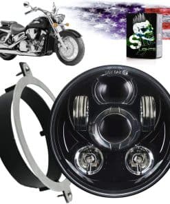 KIT de Faro LED Daymaker VTX 5 3/4" Negro - Soporte y