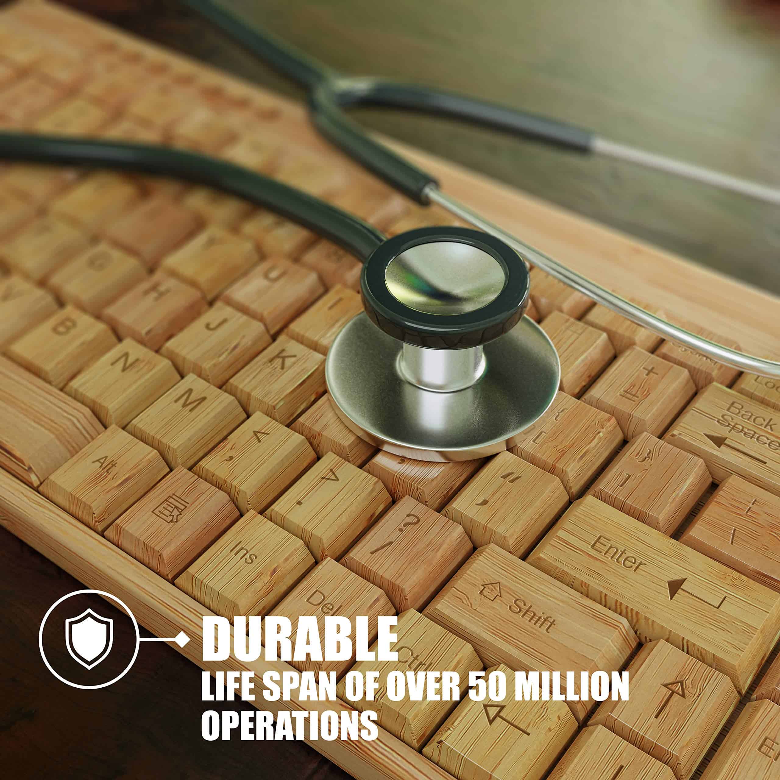 Teclado y ratón de bambú inalámbricos - Natural, hecho a - Imagen 5