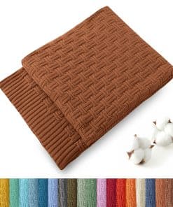 Manta de Lana de Algodón Tejida TREELY para Sofá (50 x 60