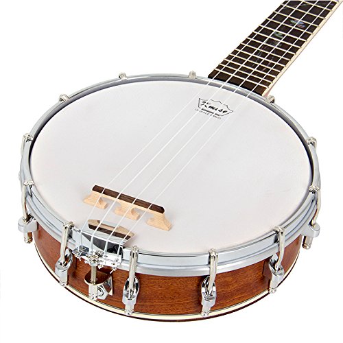 Kmise Banjolele 4 String Banjo Ukulele Concert 23 Pulgadas - Imagen 5