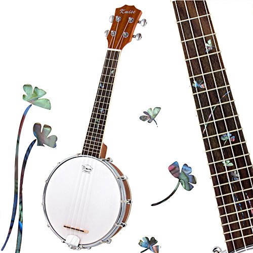 Kmise Banjolele 4 String Banjo Ukulele Concert 23 Pulgadas - Imagen 3