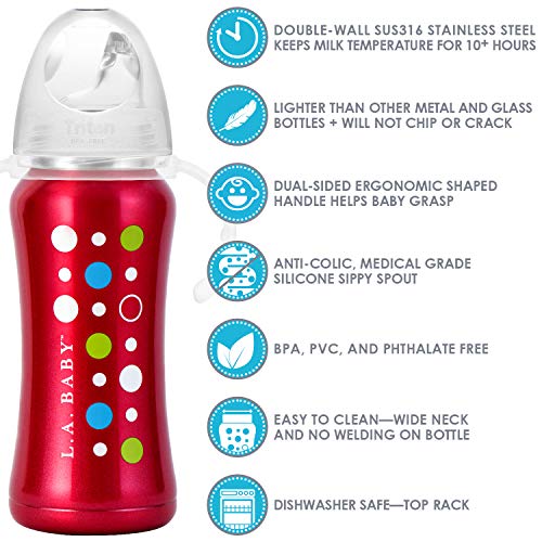 Ultimate 9oz Stainless Steel Baby Bottle, Sippy Cup, & - Imagen 6