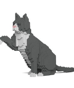 JEKCA Gato Tuxedo Gris 01S | Bloques de Construcción de