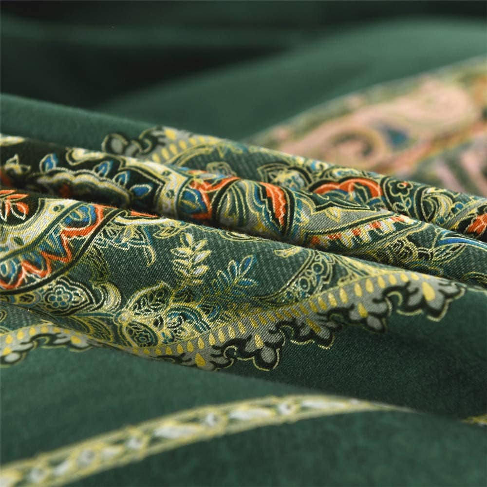 ABREEZE Juego de Funda Nórdica Damasco Bohemio Paisley Boho - Imagen 8