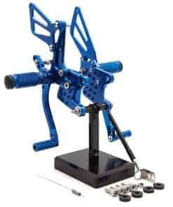 Reposapiés traseros para motocicleta Juego de reposapiés