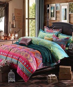 ABREEZE Juego de Funda de Edredón de Algodón Cepillado