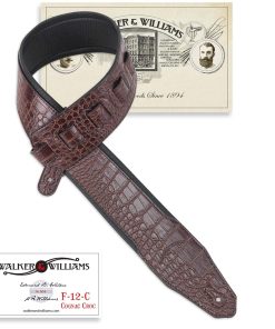 Correa para Guitarra Walker & Williams F-12-C Cognac Brown