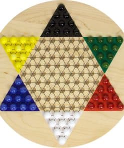 Tablero de Damas Chinas de Arce Impreso - Hecho en EE. UU.