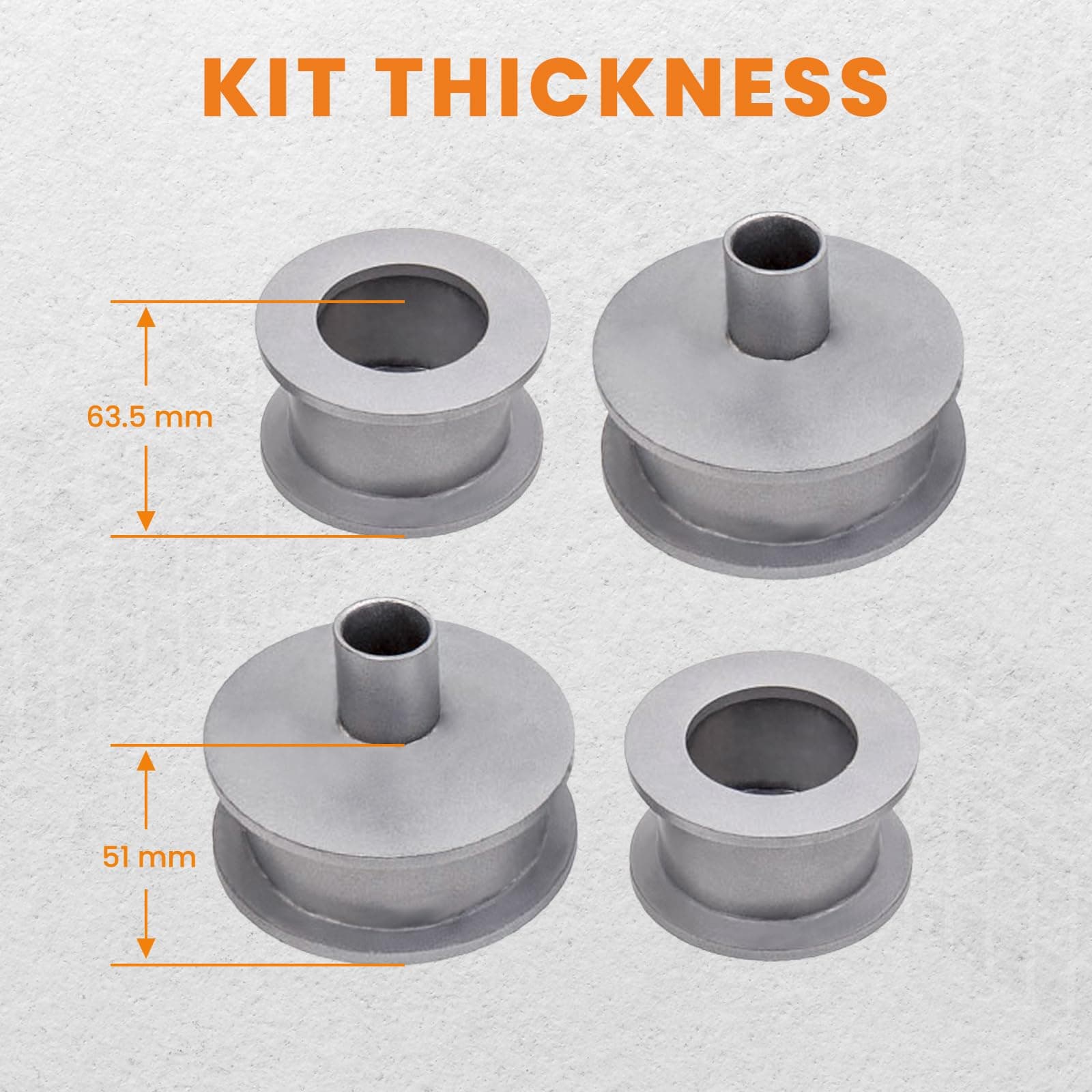 Kit de elevación delantero de 2.5" y trasero de 2" para - Imagen 6