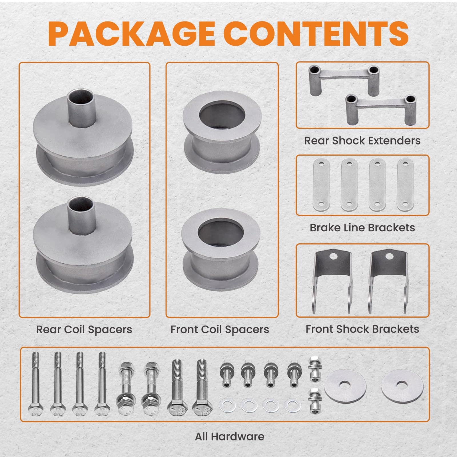 Kit de elevación delantero de 2.5" y trasero de 2" para - Imagen 7