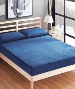 Juego de sábanas de franela de felpa sólida Pangzi, suave y