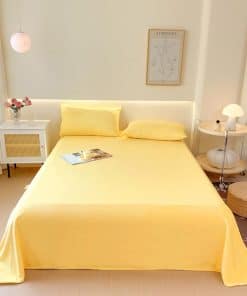 Juego de sábanas de franela sólida Pangzi, suave y