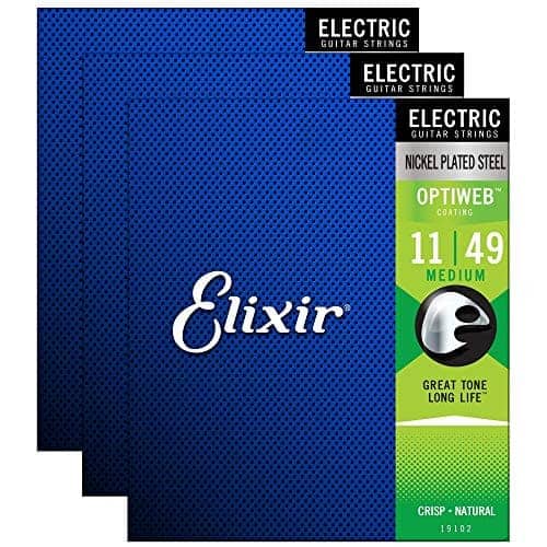 Cuerdas para Guitarra Eléctrica Elixir 19102 Optiweb Medium