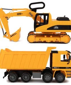 Juguete para excavar y camión volquete para niños (Set de