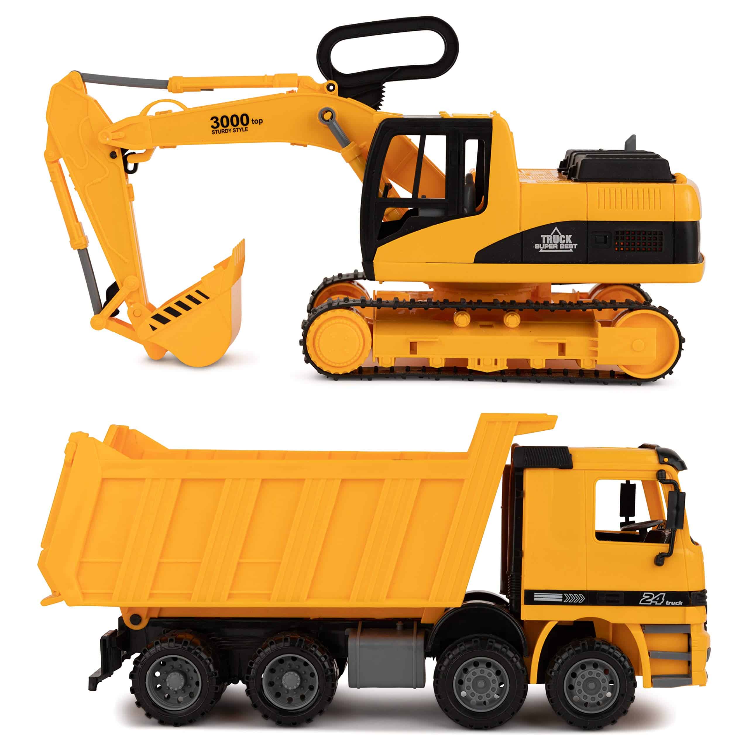 Juguete para excavar y camión volquete para niños (Set de