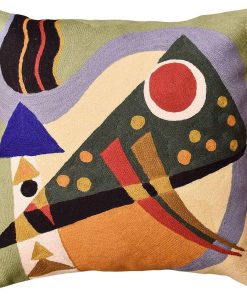 Funda de almohada moderna Kashmir Designs Kandinsky |