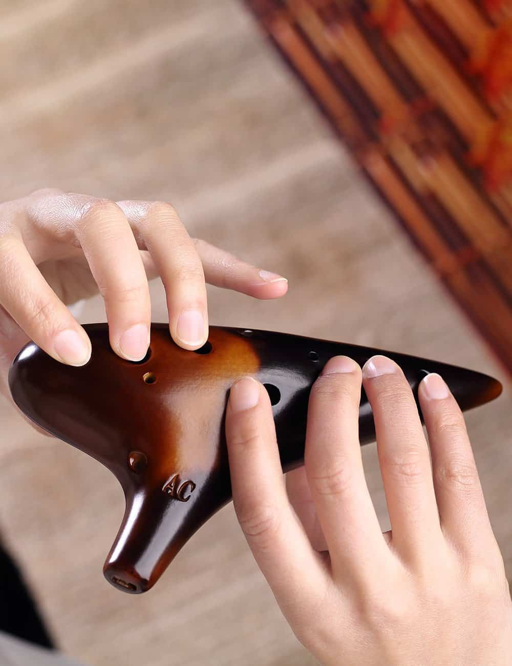 Ocarina Joy of Wood Thrush de 12 Agujeros Alto C Sweet - Imagen 4