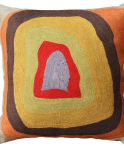 Funda de almohada abstracta Kashmir Designs -año 18x18