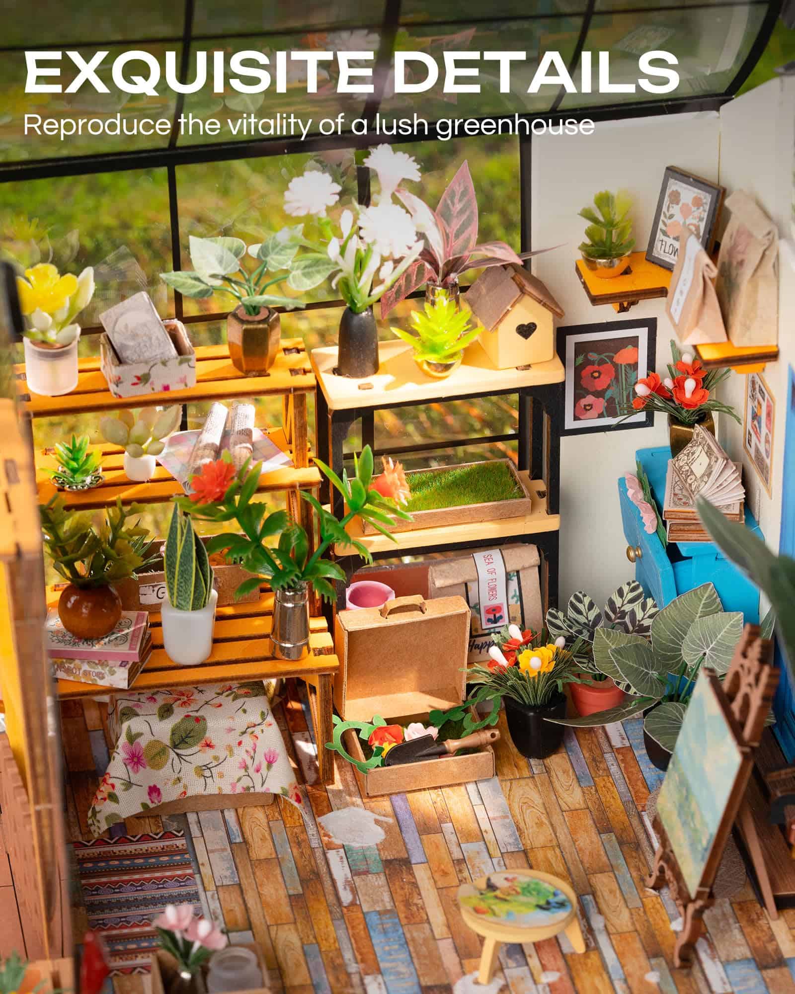 Kit de Casa en Miniatura DIY Rolife - Mini Diorama 1/18 Kit - Imagen 4