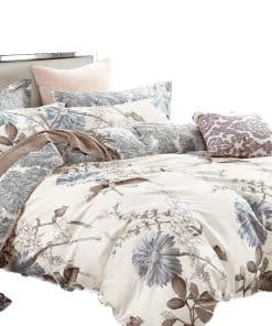 Juego de Ropa de Cama de 3 Piezas con Estampado Floral