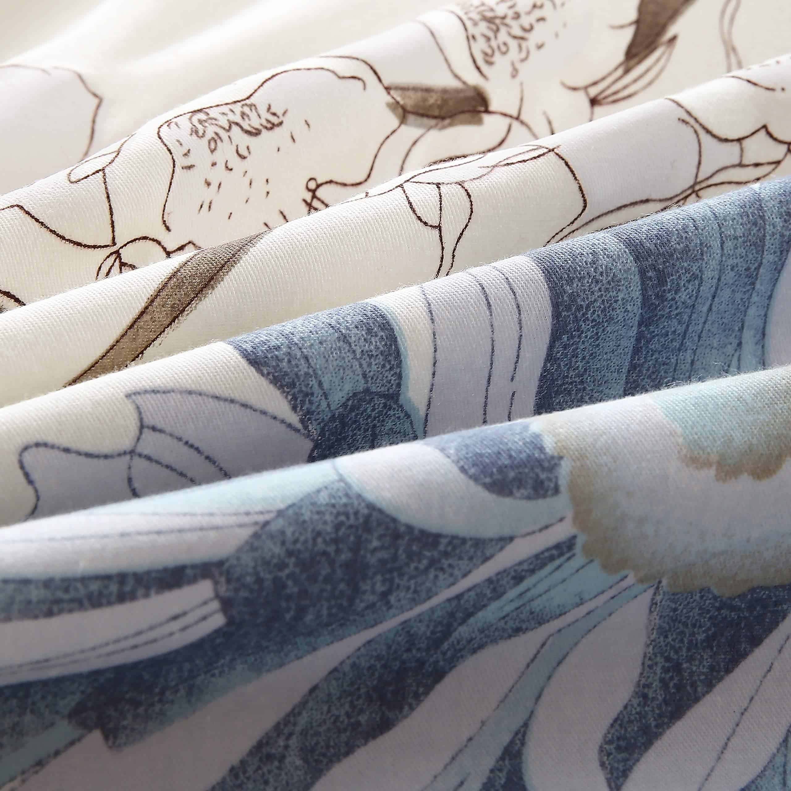 Set de Ropa de Cama 100% Algodón Reversible con Estampado - Imagen 7