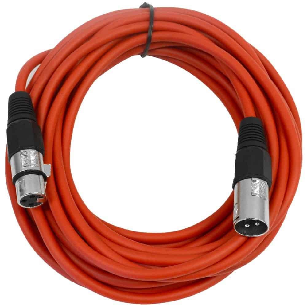 Par de Cables de Micrófono XLR Macho a Hembra de 25 Pies en - Imagen 3