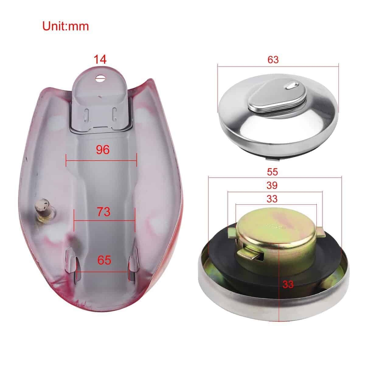 Tanque de Gasolina FLYPIG para Honda Mini Trail Z50 Z50J - Imagen 4