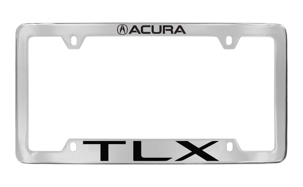 Portaplacas de auto Acura TLX de metal cromado con el