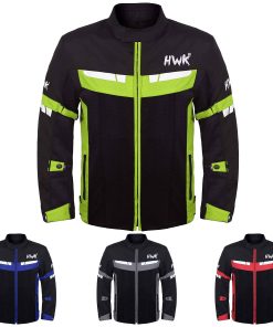 Chaqueta de moto de malla HWK para -Verde