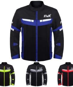 Chaqueta de moto de malla HWK para -Azul