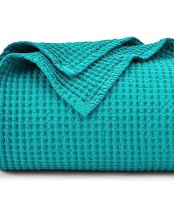 Manta de algodón 100% tejido en gofre tamaño King 104" x