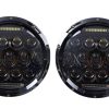 Faros Redondos LED Proyector ANR Negro de 7 Pulgadas 75W