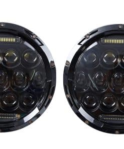 Faros Redondos LED Proyector ANR Negro de 7 Pulgadas 75W